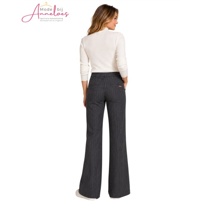 Zizo Broek Patti 30.315 wide pinstripe-grey Zizo Broek Patti 30.315 wide pinstripe-grey